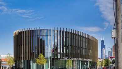 پاورپوینت تحلیل کتابخانه شیکاگو امریکا